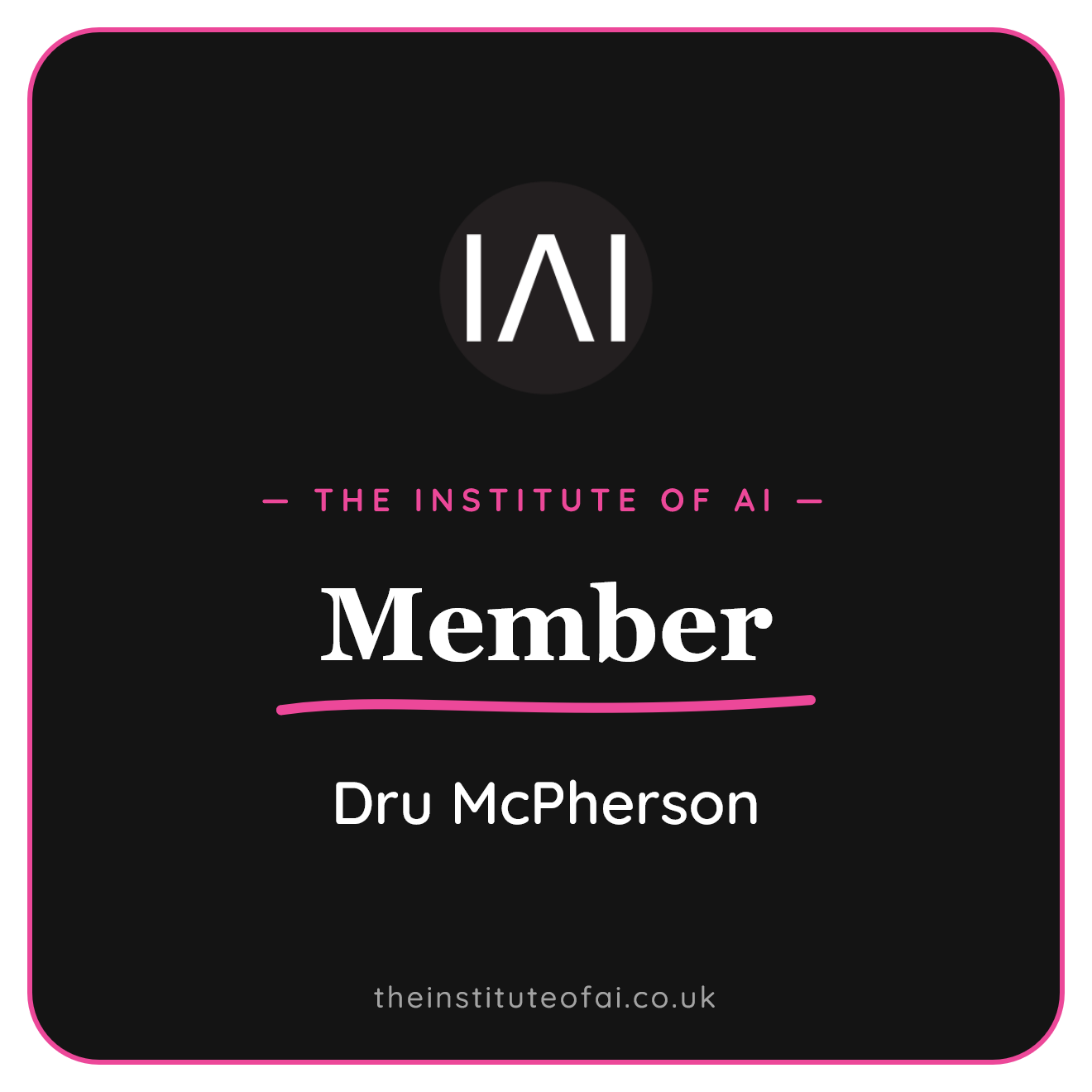 IOAI Member — Dru McPherson